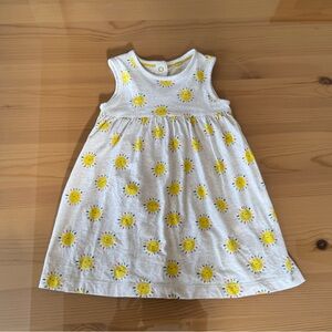 Baby Boden Smiling Suns Cream and Yellow Dress